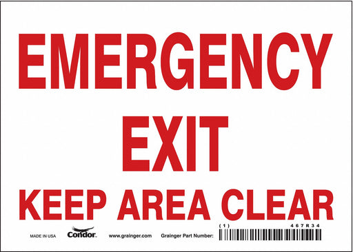 Safety Sign 5 in x 7 in Vinyl