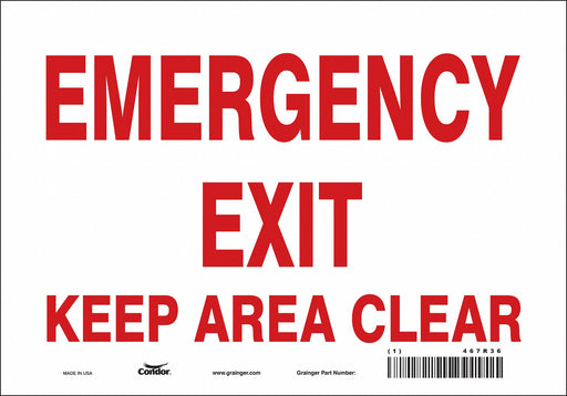 Safety Sign 7 in x 10 in Vinyl