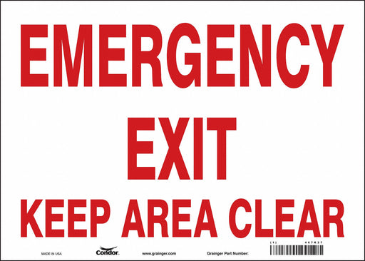 Safety Sign 10 in x 14 in Vinyl