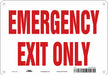 J6981 Safety Sign 7 in x 10 in Aluminum