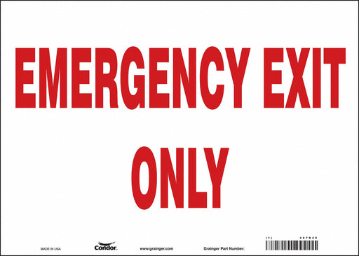 J6981 Safety Sign 10 in x 14 in Vinyl