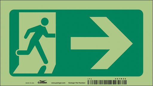 Safety Sign 4 1/2 in x 8 in Aluminum