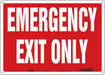 Safety Sign 10 in x 14 in Glow Vinyl