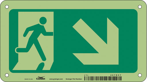 Safety Sign 4 1/2 in x 8 in Aluminum