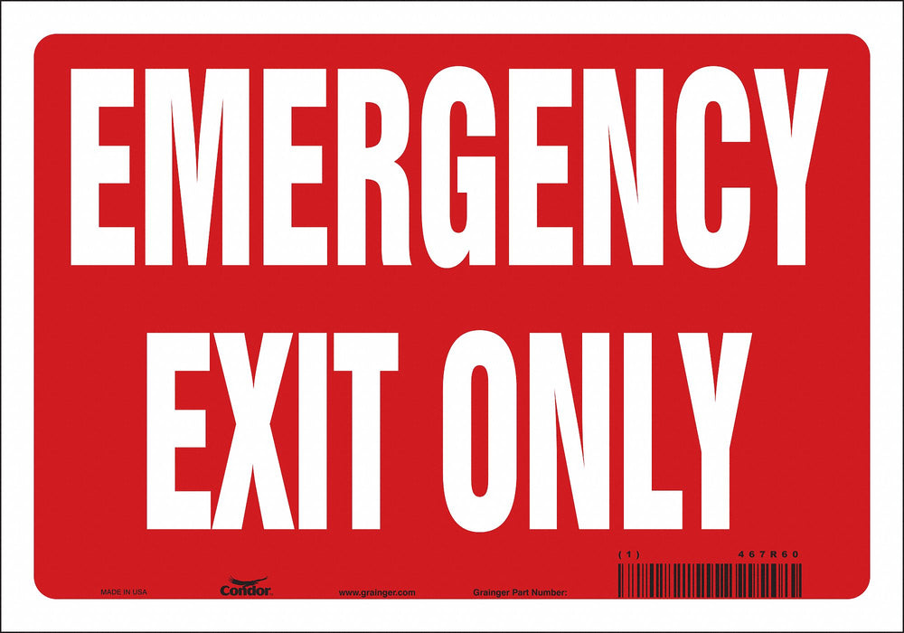 Safety Sign 7 in x 10 in Vinyl