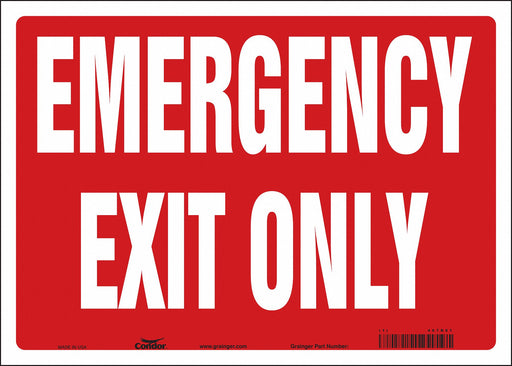 Safety Sign 10 in x 14 in Vinyl