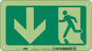 Safety Sign 4 1/2 in x 8 in Aluminum