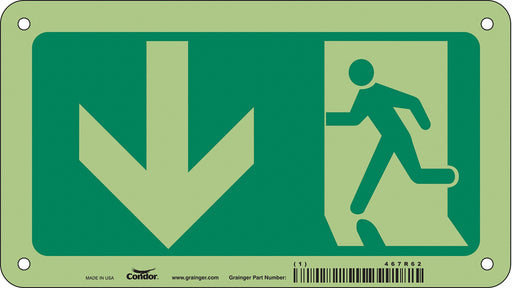 Safety Sign 4 1/2 in x 8 in Aluminum