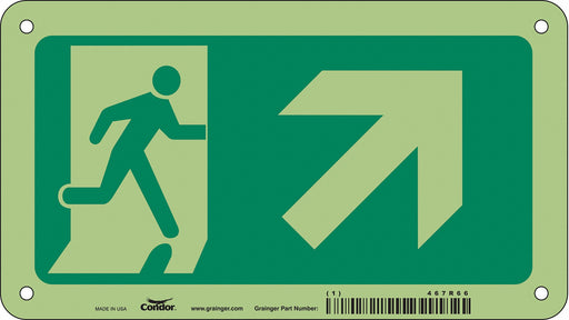 Safety Sign 4 1/2 in x 8 in Aluminum