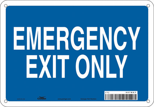 Safety Sign 7 in x 10 in Polyethylene
