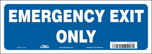 Safety Sign 5 in x 14 in Vinyl