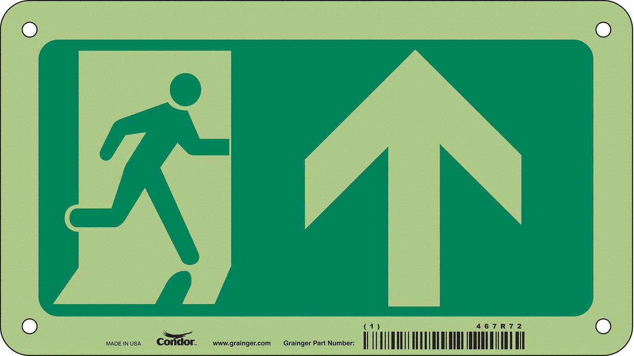 Safety Sign 4 1/2 in x 8 in Aluminum