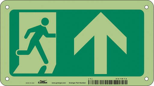Safety Sign 4 1/2 in x 8 in Aluminum