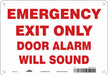 Safety Sign 7 in x 10 in Polyethylene