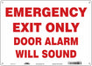 Safety Sign 10 in x 14 in Polyethylene