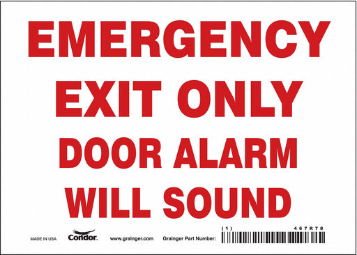 Safety Sign 5 in x 7 in Vinyl