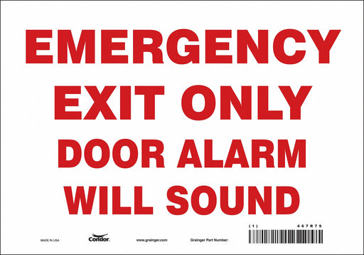 Safety Sign 7 in x 10 in Vinyl