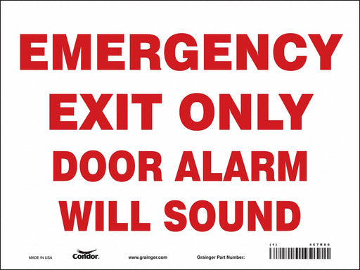 Safety Sign 9 in x 12 in Vinyl