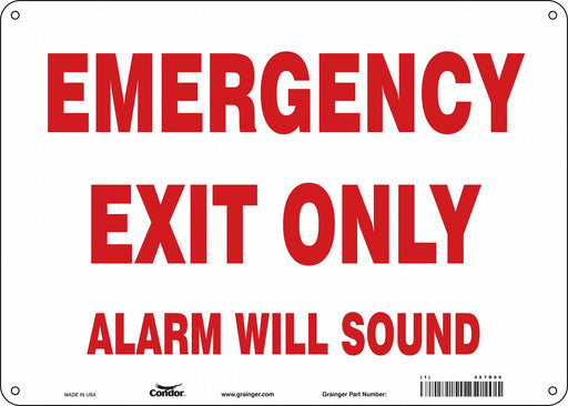 Safety Sign 10 in x 14 in Glow Vinyl
