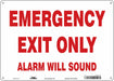 Safety Sign 10 in x 14 in Polyethylene