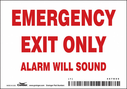 Safety Sign 3 1/2 in x 5 in Vinyl
