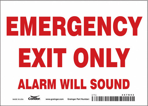 Safety Sign 5 in x 7 in Vinyl