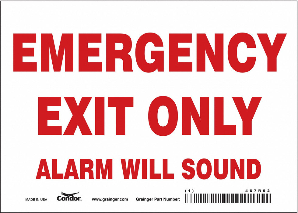 Safety Sign 5 in x 7 in Vinyl