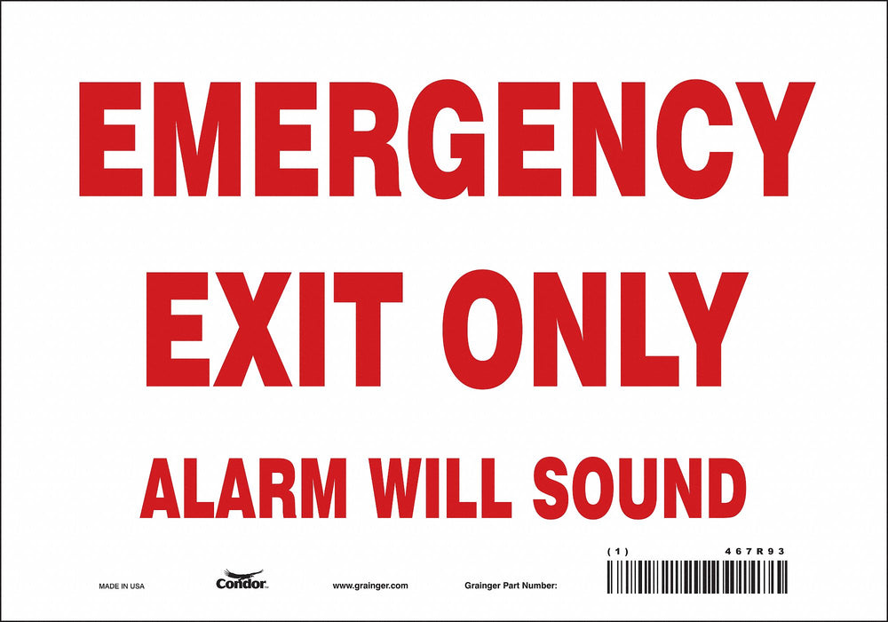Safety Sign 7 in x 10 in Vinyl