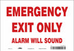 Safety Sign 7 in x 10 in Vinyl