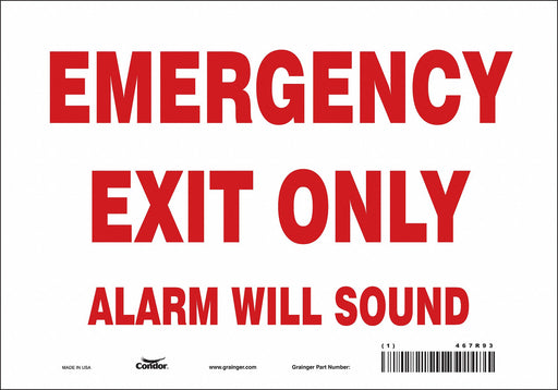 Safety Sign 7 in x 10 in Vinyl
