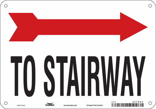 Safety Sign 7 in x 10 in Aluminum