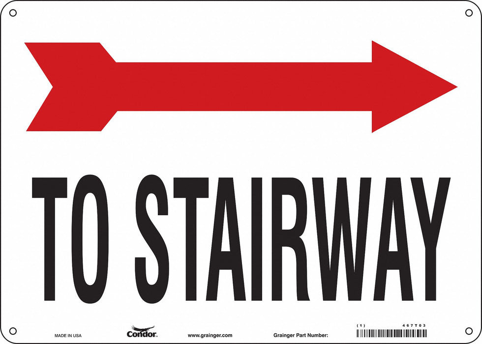 Safety Sign 10 in x 14 in Polyethylene
