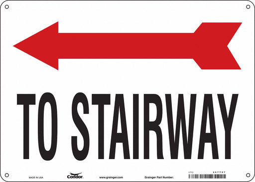 Safety Sign 10 in x 14 in Aluminum