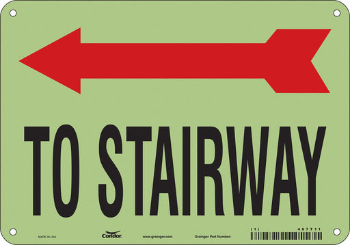 Safety Sign 7 in x 10 in Polyethylene