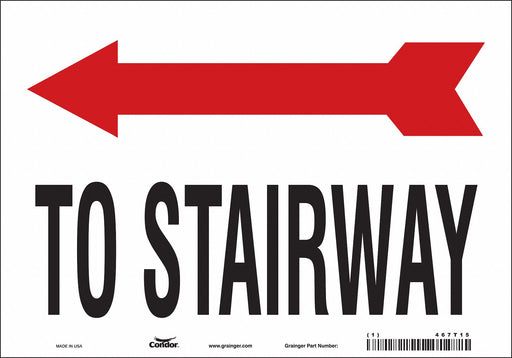 Safety Sign 7 in x 10 in Vinyl