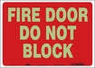 J7045 Safety Sign 10 in x 14 in Glow Vinyl