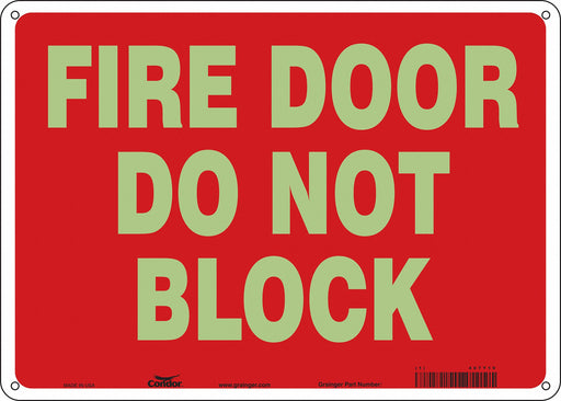 J7045 Safety Sign 10 in x 14 in Polyethylene