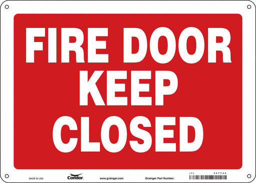 J7052 Safety Sign 10 in x 14 in Aluminum
