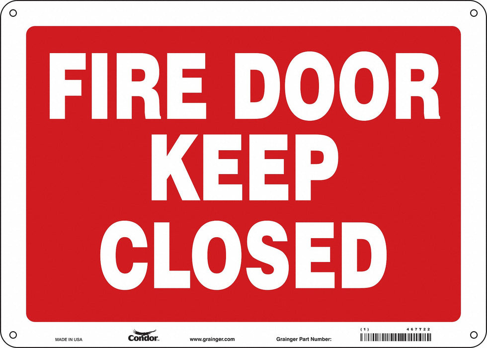J7052 Safety Sign 10 in x 14 in Aluminum