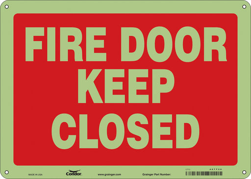 Safety Sign 10 in x 14 in Polyethylene