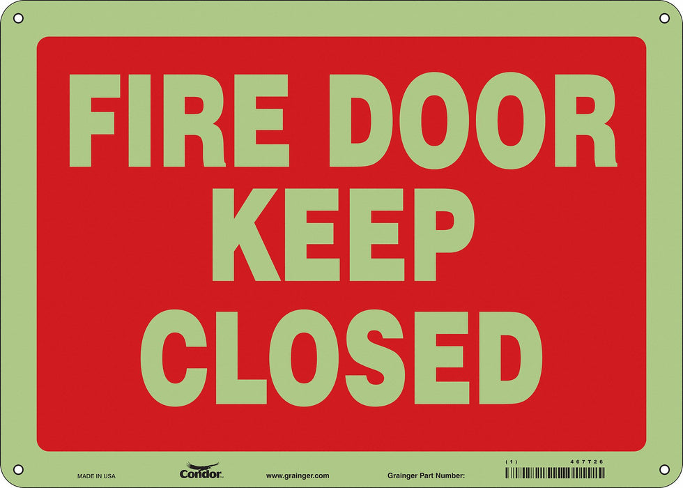 Safety Sign 10 in x 14 in Polyethylene