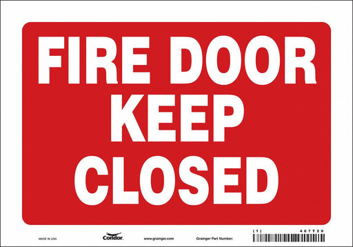 J7052 Safety Sign 7 in x 10 in Vinyl
