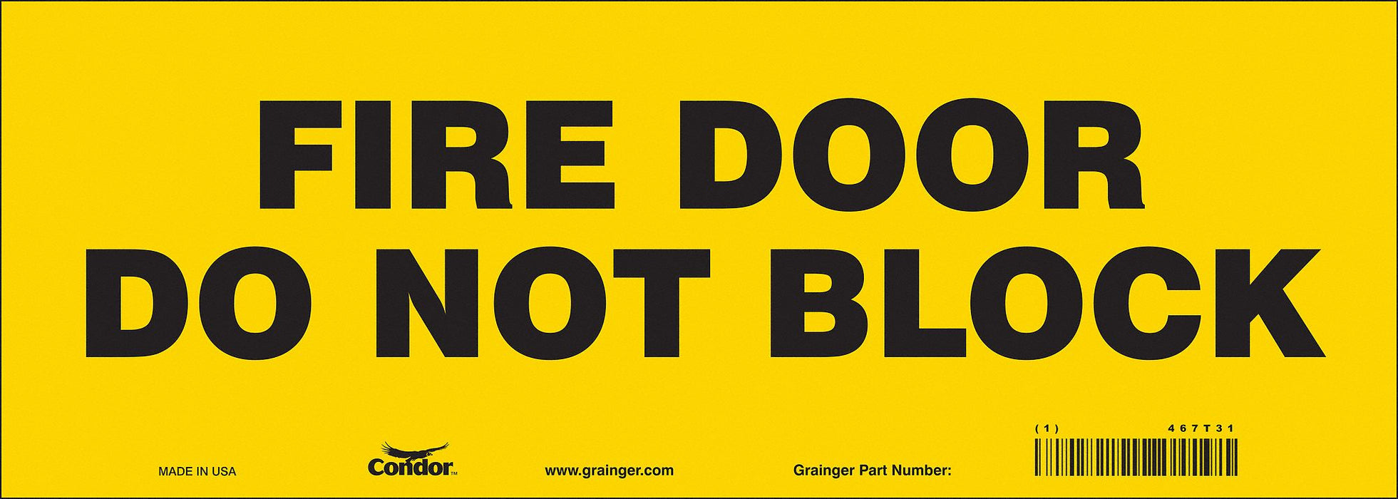 Safety Sign 5 in x 14 in Vinyl