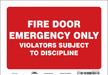 Safety Sign 7 in x 10 in Vinyl
