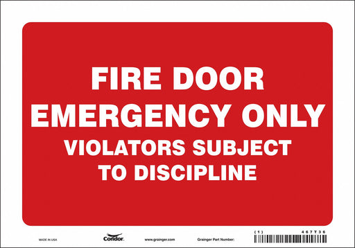 Safety Sign 7 in x 10 in Vinyl