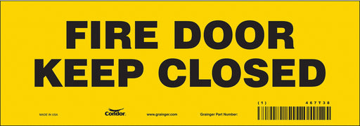 Safety Sign 3 1/2 in x 10 in Vinyl