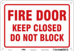 Safety Sign 7 in x 10 in Aluminum