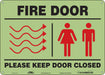 Safety Sign 10 in x 14 in Glow Vinyl