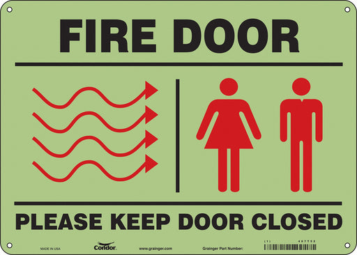 Safety Sign 10 in x 14 in Polyethylene