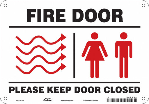 Safety Sign 7 in x 10 in Polyethylene